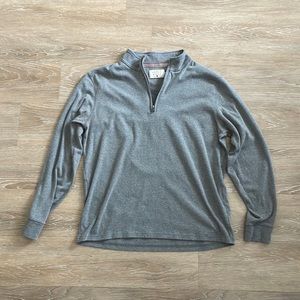 Purmeso Quarter Zip Pullover- Grey